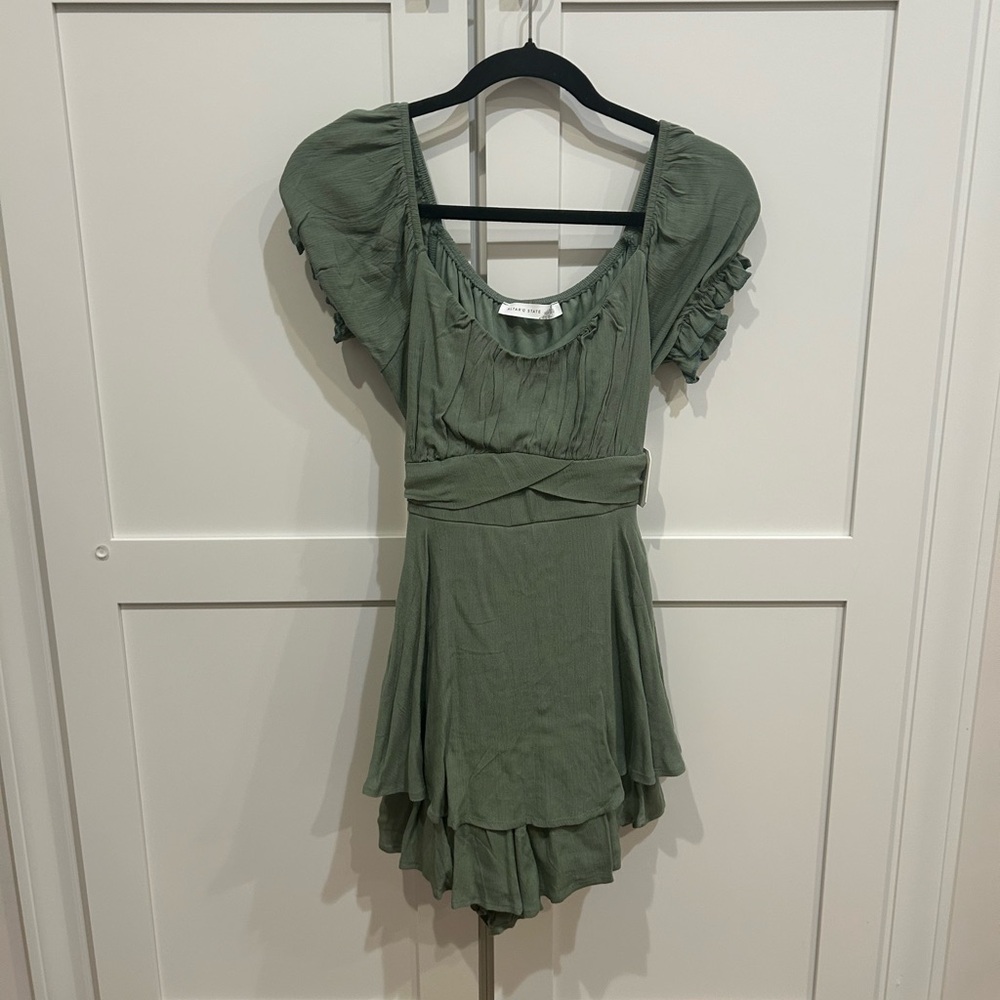 Altar'd State Green Midi Dress